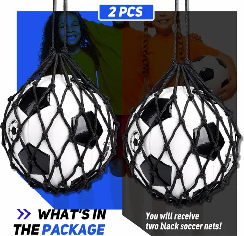 Vista 6 de TOBWOLF Football Kick Trainer, Soccer Return Trainer Net Fits Ball Size 3, 4, 5, Hands-Free Soccer Kick Throw Training Aid
