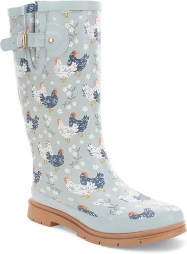 Vista 13 de Western Chief Botas de lluvia altas e impermeables para jardín al aire libre para mujer Bandana