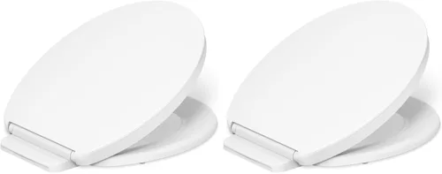 Vista 20 de KOHLER K-26801-0 Impro ReadyLatch Quiet Close Elongated Toilet Seat, White Toilet Seat, Grip-Tight Bumpers, New Home Essentials, Slam Prevention