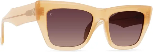 Vista 2 de RAEN Gafas de sol Marza Sungalsses para mujer, marco de ojo de gato, protección UV, talla 2.087in, PapayaVioleta Gradiente