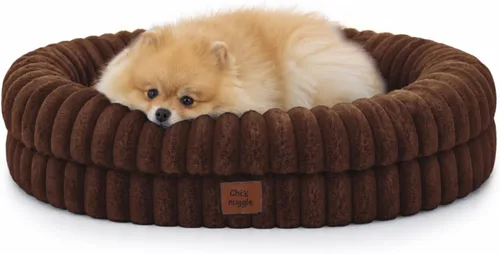 Vista 24 de Cama ortopédica para perro, funda lavable, sofá de piel Gris oscuro