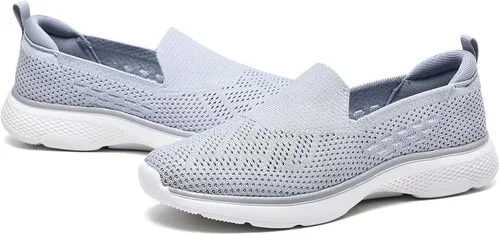 Vista 7 de Zuwoigo Zapatos deportivos casuales para mujer para caminar y correr, transpirables, para entrenamiento, gimnasio, trabajo