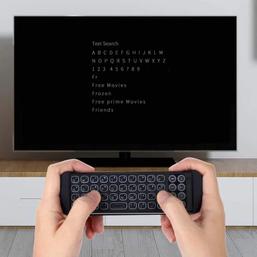 Vista 2 de iPazzPort Mini teclado inalámbrico Bluetooth remoto con retroiluminación