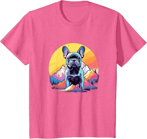 Vista 79 de French Bulldog Dog Men Women Kids T-Shirt Asphalt Grey