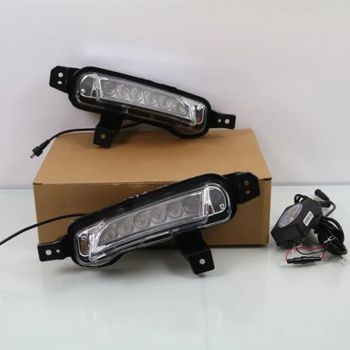 Vista 7 de Luz de circulación diurna LED DRL para Suzuki Vitara 2015-2019, 6000K LED luz de parachoques delantero