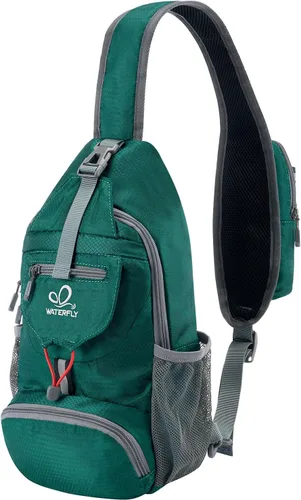 Vista 14 de WATERFLY - Mochila cruzada ligera y plegable, mochila de viaje