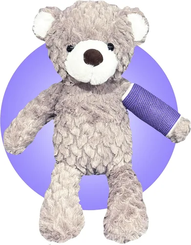 Vista 8 de Regalo de brazo roto/pierna para niños, elige el color y la ubicación del molde - 20 animales de peluche diferentes de 14 pulgadas con moldes