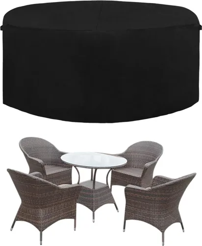 Vista 17 de Easy-Going Funda resistente 600D para muebles de patio, juego de mesa y silla rectangular al aire libre, funda impermeable para exteriores