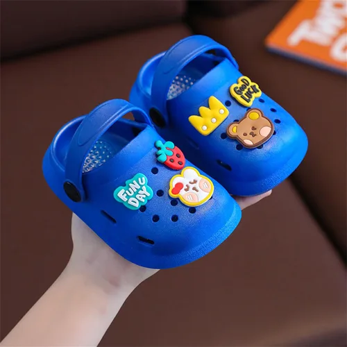 Vista 3 de Zuecos para niños y niñas, zapatos de jardín, sandalias clásicas de dibujos animados, sandalias de playa, zapatos de agua, pantuflas de verano