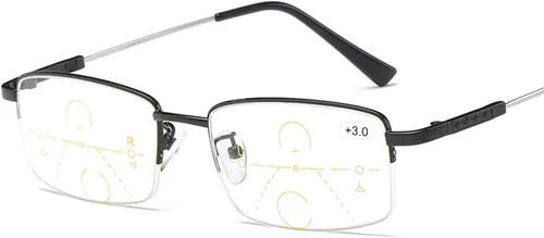 Vista 12 de MIRYEA Lentes de lectura progresivos multifocales para computadora, bloqueo de luz azul, sin línea, lectores multifocales para hombres y mujeres