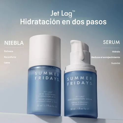 Vista 6 de Summer Fridays Jet Lag Skin Soothing Hydration Face Mist - Spray facial ultrafino e hidratante calmante para la piel, spray facial y niebla