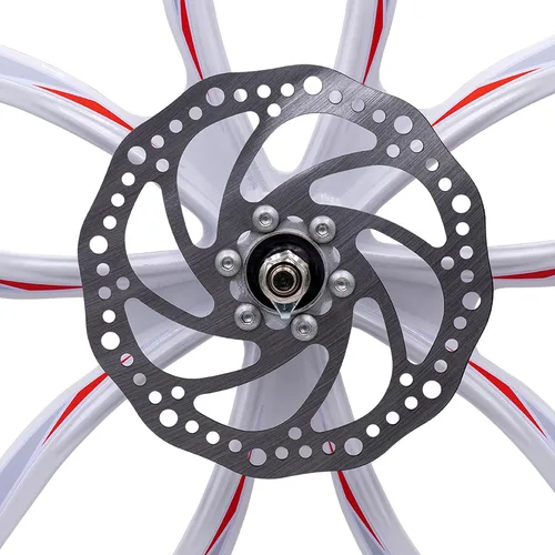 Vista 4 de BBR Tuning Llantas de bicicleta de 26 pulgadas – Juego de ruedas resistentes de llanta de estrella roja – Ruedas de bicicleta de montaña Beach