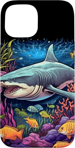 Vista 6 de iPhone 16 Tiger Shark Sea Ocean Underwater Shark Lover Case