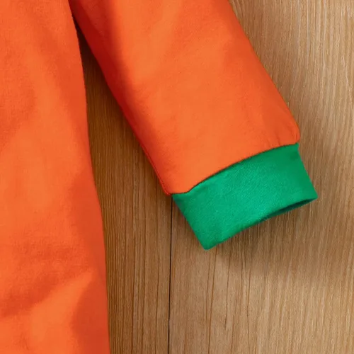 Vista 6 de Shalofer Ropa de Halloween para bebé niño y niña, traje de Halloween de manga larga con capucha