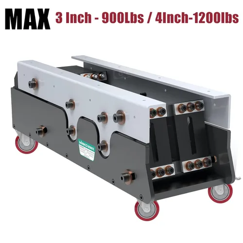 Vista 7 de DICASAL Ruedas de vástago resistente de 3 pulgadas Ruedas de rosca giratorias de 360 grados con tamaño métrico M12-1.75 Tornillo de doble bloqueo