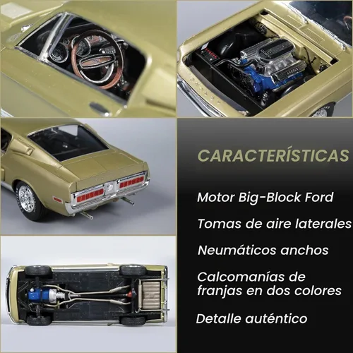 Vista 2 de AMT 1968 Shelby GT 500 Kit de modelo a escala 1:25