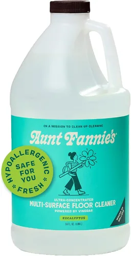 Vista 8 de Aunt Fannie's Limpiador de pisos ultra concentrado con vinagre, solución multisuperficie para trapear, hace 16 galones, aroma a eucalipto, 32 onzas