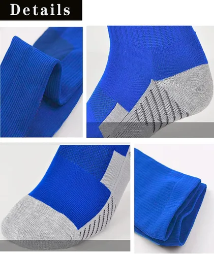 Vista 3 de Calcetines de béisbol 3 pares para niños, jóvenes y adultos (4 a 20 años) calcetines deportivos de equipo, calcetines de fútbol atléticos