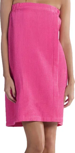 Vista 14 de BY LORA Women's Shower Wrap Bath Robe, Lightweight Waffle Body Spa Wrap For Ladies