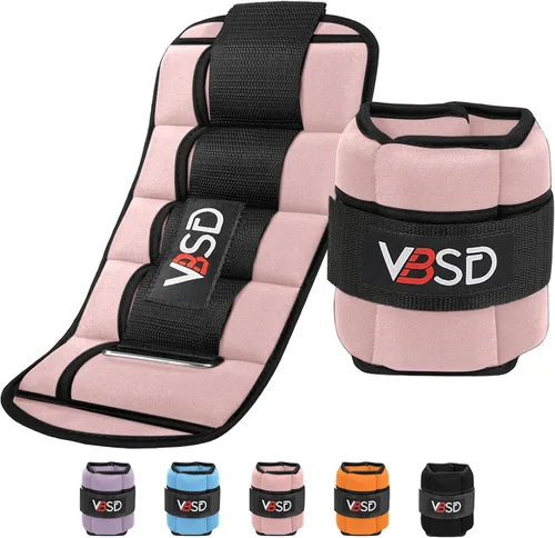 Vista 11 de Adjustable Ankle Weights for Women Men,10lb 1 Pair Leg Weight Straps Negro
