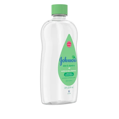 Vista 3 de Aceite para bebé Johnson's, Aceite mineral enriquecido con aloe vera y vitamina E, 20 onzas líquidas