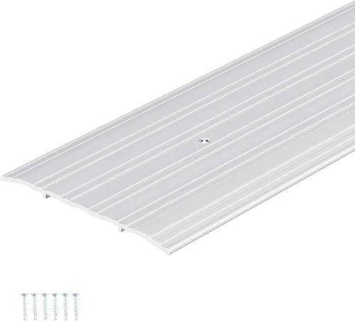 Vista 15 de Tandefio 2 unids 4" X 1/4" X 36" aluminio Saddle puerta umbral, plata Plateado