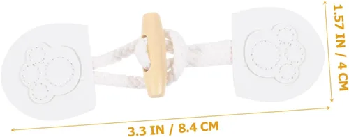 Vista 9 de Botones de repuesto para abrigos, 4 pares de cierres decorativos para abrigos