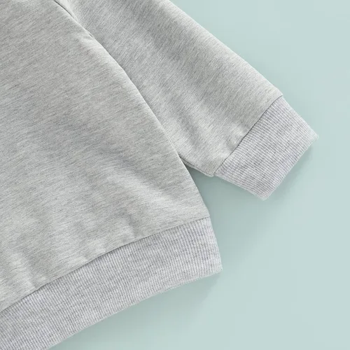 Vista 3 de Conjunto de sudadera con capucha y pantalones de manga larga para bebé niño y niño, 2 piezas, ropa de otoño