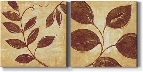 Vista 13 de Renditions Gallery Arrangement of Spring I - Arte de pared, decoración en lienzo de alta calidad con envoltura de galería, listo para colgar, 10