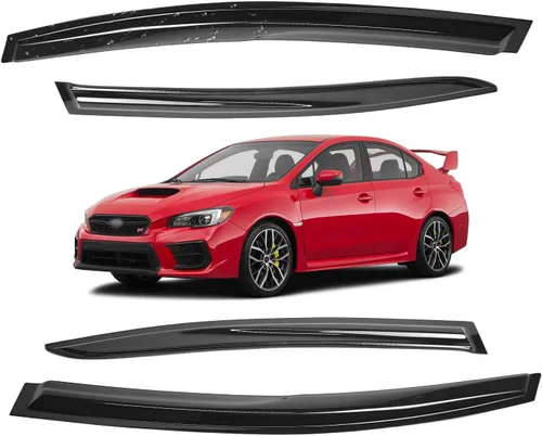 Vista 45 de Viseras para ventanas para Mazda 3 Sedán 4 puertas 2004 2005 2006 2007 2008 2009 estilo JDM Mugen, deflector de viento, protector solar y de lluvia