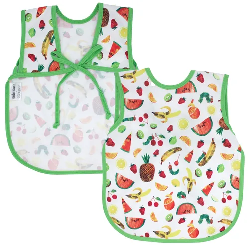 Vista 15 de BapronBaby Eric Carle Bug World Bapron - Babero más seguro sin corbata para el cuello para bebés y niños pequeños, suave, impermeable, resistente a