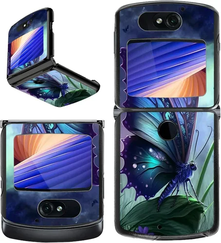 Vista 21 de Rossy Funda para Motorola RAZR 5G, para Moto RAZR 5G, funda delgada y ligera de policarbonato duro a prueba de golpes para Motorola Moto RAZR 5G