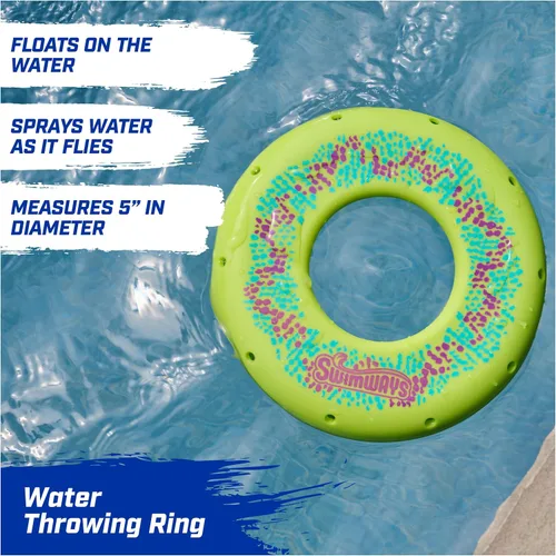 Vista 3 de SwimWays Hydro Spiral, juguetes de piscina para niños y adultos, anillo de lanzamiento para playa, lago y piscina, juguetes al aire libre para niños