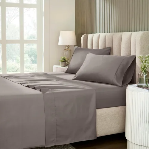 Vista 16 de Superior 1200 Thread Count Cotton Blend Sheet Set, Deep Pocket Sheets, 1 Elastic Deep Pocket Fitted Sheet, 1 Flat Sheet, 2 Pillowcases, Cotton Rich