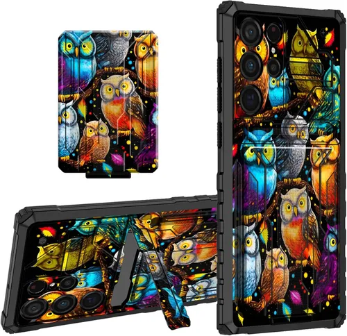 Vista 15 de Para Samsung Galaxy A03S Funda Para Teléfono Galaxy A03S Funda Billetera Con Titular De Tarjeta De Crédito Y Soporte De Doble Capa De PC Duro Funda