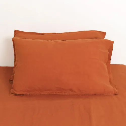 Vista 30 de Linen World - Juego de 2 fundas de almohada de lino francés, fundas de almohada que absorben la humedad lavadas a la piedra