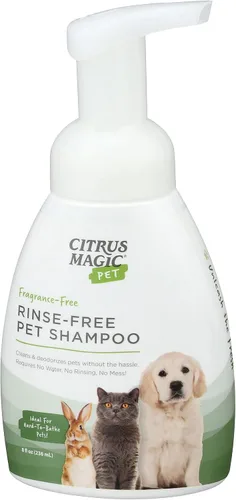 Vista 11 de Citrus Magic Champú para mascotas sin enjuague para mascotas, 8 onzas líquidas