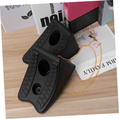 Vista 3 de 2 piezas de cuñas antideslizantes para ruedas de automóvil, para remolque, bloque de parada, tipo universal