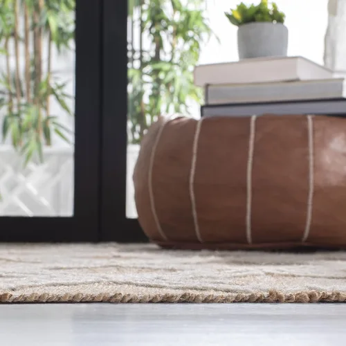 Vista 4 de SAFAVIEH Kilim Collection - Alfombra de pasillo de 2 pies 3 pulgadas x 9 pies, natural y marfil, hecha a mano con flecos bohemios, ideal para zonas