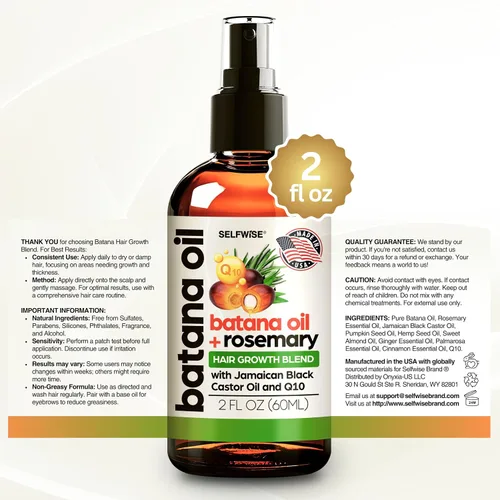 Vista 9 de Aceite de batana para el crecimiento del cabello, 100% puro, orgánico, prensado en frío, sin refinar de Honduras por Dr. Sebi, natural, vegano