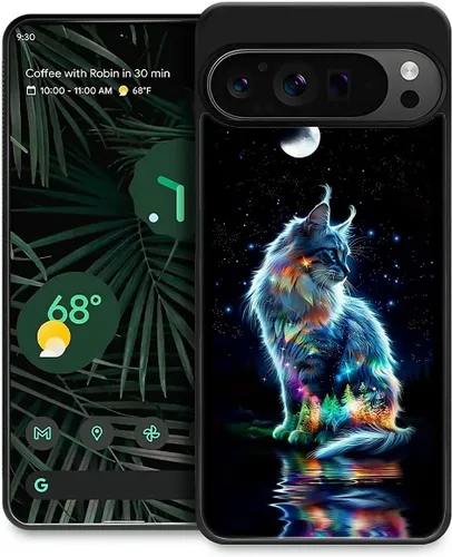 Vista 261 de Compatible con Google Pixel 4A 5G Mobile Case Creative Acrylic Panel trasero Silicona Protección Grip especialmente diseñado para Google Pixel 4A 5G