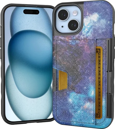 Vista 37 de Smartish Funda tipo cartera para iPhone 11 Pro - Wallet Slayer Vol. 2 [soporte protector delgado] tarjetero (seda) - Black Tie Affair