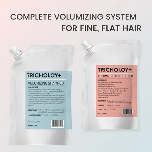 Vista 9 de Champú voluminizador y espesante para cabello fino y fino, fórmula de biotina Root Lift añade cuerpo instantáneo, plenitud y brillo, sin sulfato, 10