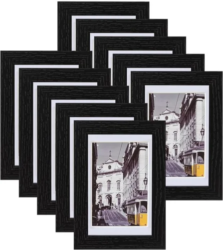 Vista 40 de eletecpro Juego de 5 marcos de fotos de 8 x 10 pulgadas, collage de fotos, decoración de pared, fotos de 5 x 7 con paspartú o de 8 x 10 pulgadas sin