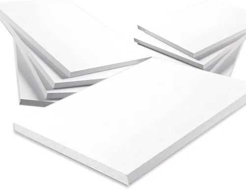 Vista 2 de Tablero de espuma de 5 x 7 pulgadas, 5 unidades, 3/8 de grosor, tablero de espuma rígida, tablero de póster de espuma blanca, hojas grandes