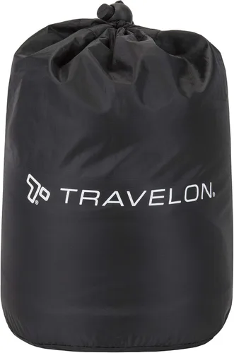 Vista 2 de Travelon Almohada de viaje de espuma viscoelástica contorneada, Carbón vegetal, Talla única, Almohada de viaje de espuma viscoelástica contorneada