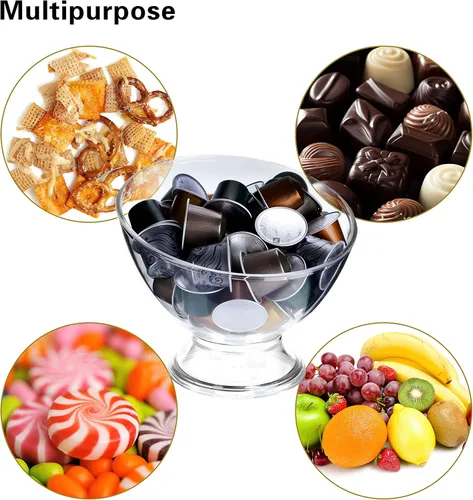 Vista 7 de MOLFUJ Soporte para cápsulas de café, plástico transparente para tazas K, soportes para cápsulas de café expreso para mostrador pequeño