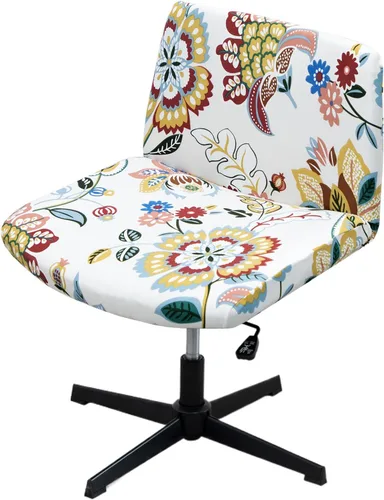 Vista 28 de MINGPINHUIUS Funda para silla ajustable sin brazos: moderna sin brazos, funda para silla de tocador con tiras cruzadas, fundas protectoras