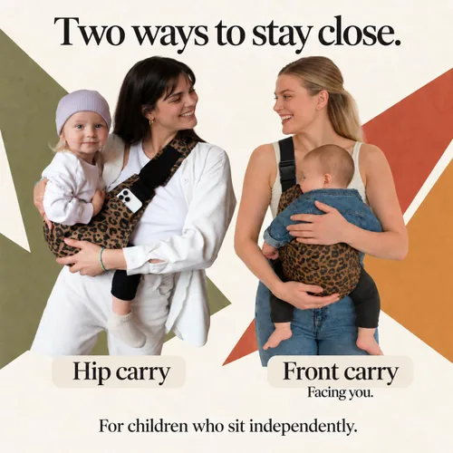 Vista 7 de Portabebés para niños pequeños, ajustable de algodón, para poner y quitar rápidamente, de 10 a 45 libras
