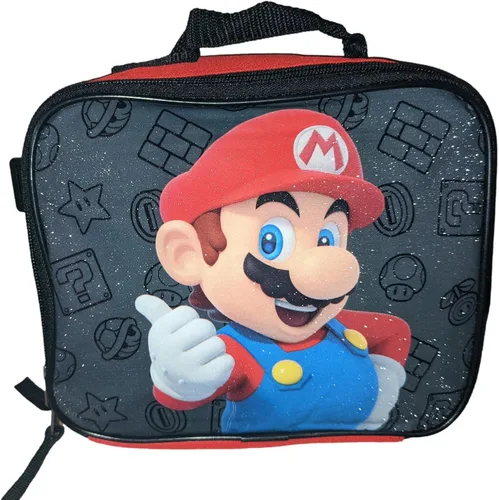 Vista 7 de Ruz Mochila Super Mario de 16 pulgadas con lonchera desmontable a juego